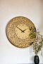 46 cm Real Mirror Plexi Figure Decorative Wall Clock with Verse