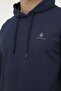 سويت شيرت بغطاء للرأس باللون الأزرق الداكن للرجال BASIC HOODIE 3PR - 4