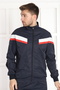 Men's Navy Blue Casual Woven Fabric Tracksuit Set - 7