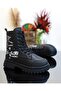 1763 Anatomical Sole Girl's Boots BLACK