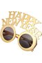 Imported Luxury Women's Kids Men's Unisex Happy New Year Gold Gold Party Christmas Glasses New Year Glasses - 3