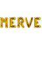 Foil Balloon Custom Name Written Helium Balloon 40 cm Gold Color
