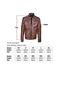 Men's Shaded Brown Leather Jacket - 5