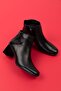 Women's Genuine Leather Patent Leather Detail Medium Heel Boots Ast.102 - 3