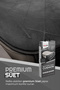 Premium Front Seat Cushion High Quality Suede Black with Extra Pocket - 4