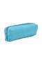 01106 Turquoise Crinkle Fabric Unisex Single Compartment Water Resistant Finger Pen Holder Pencil Case - 3