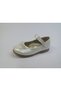 Girl's Baby Beige Pearl Patent Leather Orthopedic Ballerina Shoes
