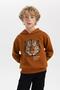 Boy's Regular Fit Thick Hooded Sweatshirt - 4