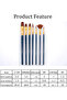 Brush Set - 7 Pieces Watercolor - Acrylic Paint Brush Set - 2
