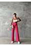 Women's Fuchsia Palazzo Pants - 3
