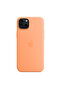 Magsafe Enabled Silicone Case for iPhone 15 Plus - Orange Sorbe - 2