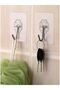 Self Adhesive Transparent Hanger Set of 5 Bathroom Kitchen Hanger Strong Adhesive Hanger - 3
