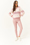 Women's Powder Inside Fleece High Waist Leather Look Leggings TYT-19000040 - 3
