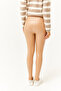 Women's Camel Fleece Inside High Waist Leather Look Leggings TYT-19000040 - 5