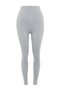 Gray Seamless/Seamless Full Length Knitted Sports Leggings TWOSS21TY0024 - 9