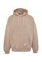 Mink Oversize/Wide Cut Hooded Fleece Inside/Warm Sweatshirt Tmnaw21Sw2005 - 7