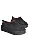 R612047302 Black Suede Thick Soled Women's Slippers with Hairy Inside - 6