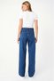 Andrea 90's Dark Blue High Waist Palazzo Wide Leg Jeans Women's Wide Leg Jeans - 3