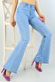 Sofia Ice Blue Extra High Waist Spanish Leg Flare Jean Women's Jeans - 4