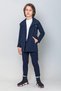 Boy's Navy Blue Open Front Jacket