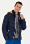 BASE. POLO ASSN. NAVY BLUE HOODED COAT