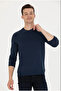 BASE. Polo Assn. Men's Navy Blue Basic Sweatshirt G081SZ082.000.1639122.VR033TEKSPOR - 3