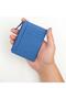 Unisex Genuine Leather Wallet and Card Holder 1823 Cobalt Blue - 5