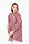 Women's Dusty Rose Long Zippered Fleece Cardigan