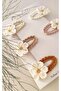 Premium Collection – Set of 6 Hand-Knitted Natural Daisy Snap Buckles |   Special Series - 4