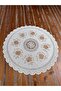 Lace Embroidery Looking 1stClass Pvc Washable Runner Table Cloth - Closet Cover 40cm - 2