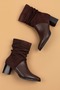 Women's Genuine Leather Bellows Boots Ast.1650 - 2