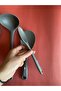 Ivory Hard Tip Heat Resistant Fireproof Non-Stick Silicone Set 4 Pieces 28Cm/22Cm/20Cm Spoon 28cm Ladle - 6