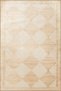 Brown Beige Themed Quadrilateral Geometric Patterned Modern Decorative Carpet 1914