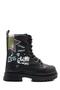 1566 Girls Preschool Black Boots