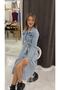 Denim Midi Jeans Dress - Women - 6