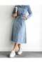 Denim Midi Jeans Dress - Women