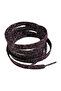 120 Cm Glitter Flat Laces, Sneakers Laces ( Silver Glitter Burgundy ) - 2