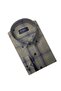 Men's Long Sleeve Regular Casual Cut Single Pocket Brown Melted Shirt 311 - 4