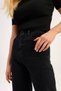 Women's High Waist Wide Leg Palazzo Jeans Trousers Black