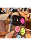 iPhone 11 Smile Emoji Patterned Premium Silicone Case with Pop-Up Lens Protection Mirror Cover - 2