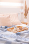 Meet Maya Jacquard Leaf Pattern Muslin Blanket - 4