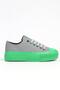 BN-31124 Gray Green High Sole Women's Sneakers