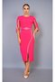 CHAIN DETAIL, BELTED DAILY EVENING DRESS STYLISH, SPECIAL DESIGN DRESS