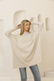 SLEEVE-CLOSED KNITWEAR PONCHO TUNIC - 2