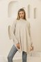 SLEEVE-CLOSED KNITWEAR PONCHO TUNIC - 4