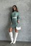 Knitted Mini Knitwear Dress - 4