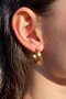 Women's Gold Hoop Steel Earrings Stainless Steel 14 mm Earrings - 2