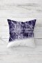 Marble Patterned Color Transition Concealed Zippered Throw Pillow Cover Seat Pillow Cover Set (4 PCS) - 2
