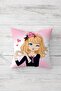 Bicycle Make Up Girl Hidden Zippered Throw Pillow Cover Seat Pillow Cover Set (4 PCS) - 2