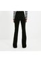Julia Flare Jeans No Fade Black Flare Jeans High Waist Denim Trousers - 2